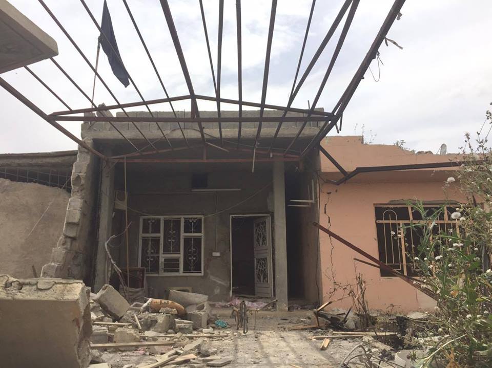 به‌ وێنه‌ وێرانكارييه‌كانى داعش له‌ گوندى به‌شير ببينه‌